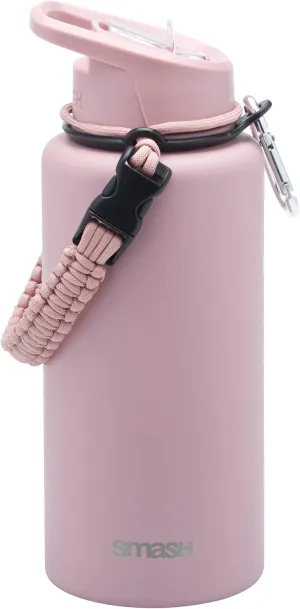 1 Liter | 34 oz Double Wall Stainless Steel Water Bottle (Pink)