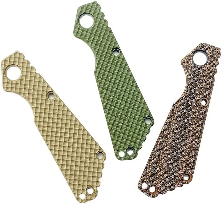 1 Piece Custom G10 Scales Handle Fits for Strider SNG New Version DIY Making Accessory(Brown)