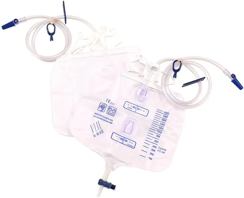 10 Packs Urinary Drainage Bag with Anti-Reflux Chamber, Adult Urine Bag with 2000 mL Volume, Professional Urinary Bag for Home and Hospitals Health Aids…