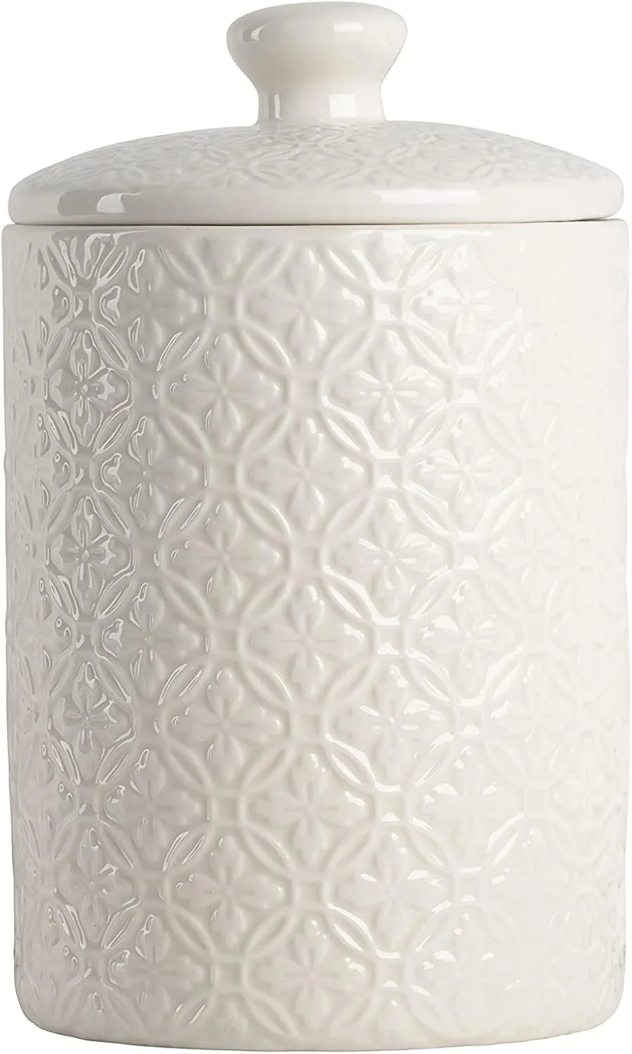 10 Strawberry Street Kitchen Canister, 3 Piece Set, Hampton White