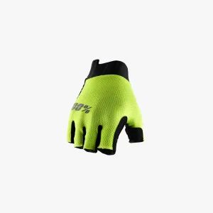 100% EXCEEDA Women's Fingerless Road Cycling Gloves - Biking Short Finger Gloves w/Shock Absorbing Gel