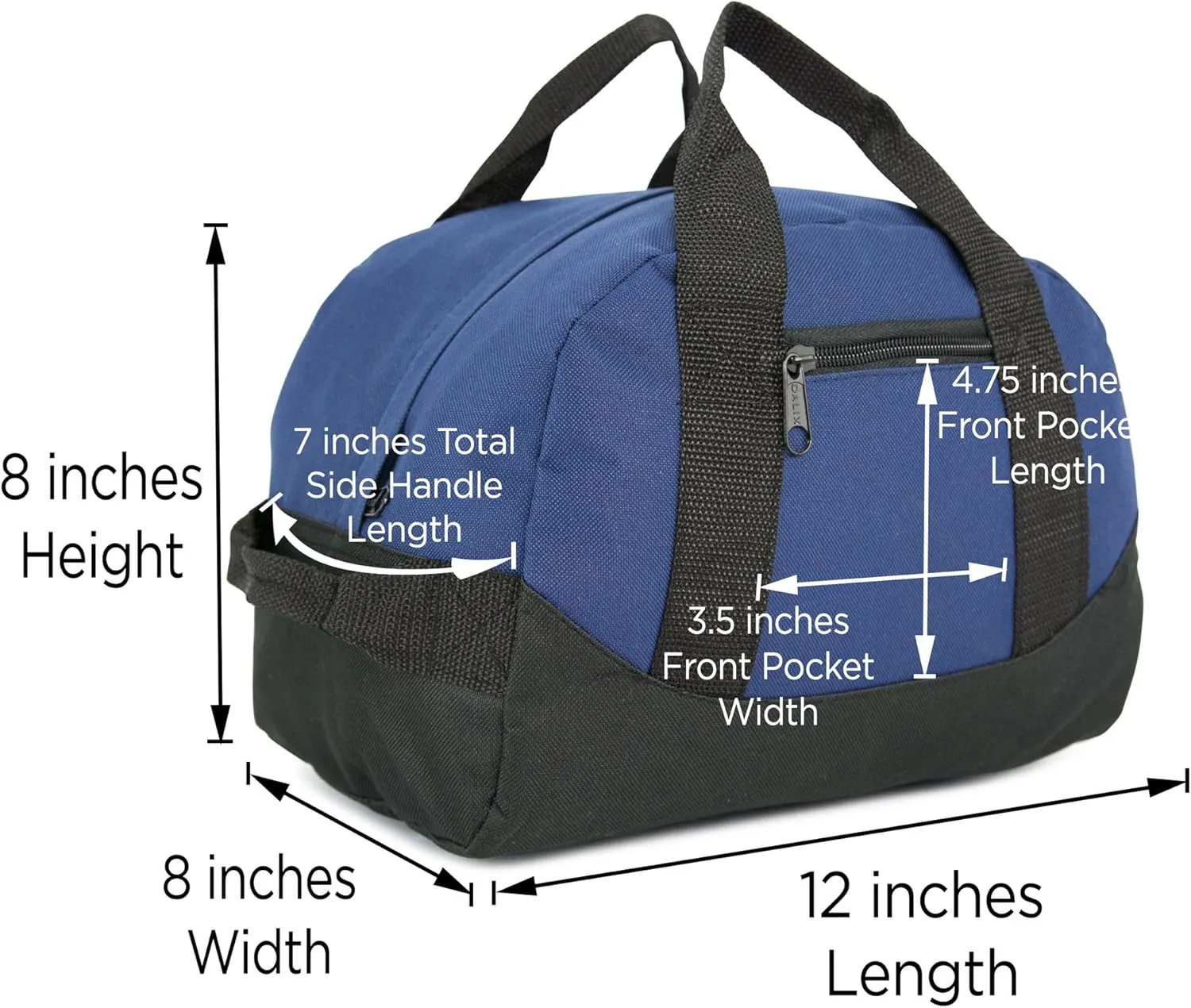 12" Mini Two Tone Duffle Bag