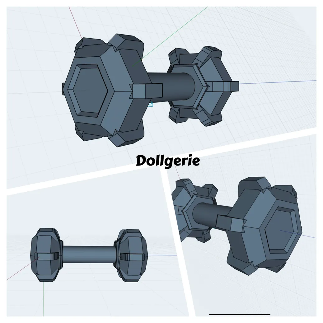 1/3 Cyber Dumbbell for 1/3 BJD.