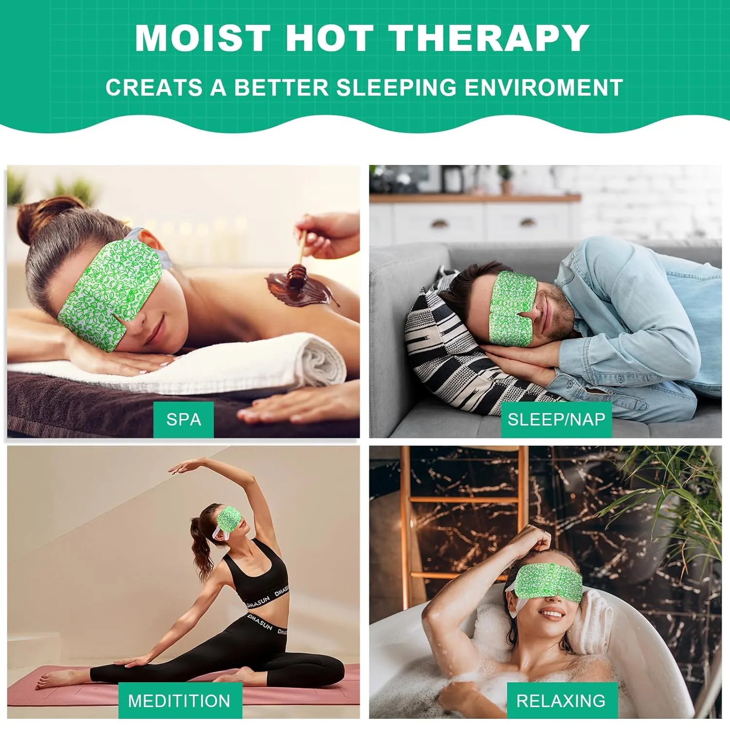 16 Packs Steam Eye Mask,Warm Eye Compress for Dry Eyes Sleep Mask,Hot Auto Heated Eye Masks Relaxing Gifts for Women Moist Heat for Eyes Soothing Eye Fatigue,Disposable Eye Mask for SPA Essentials