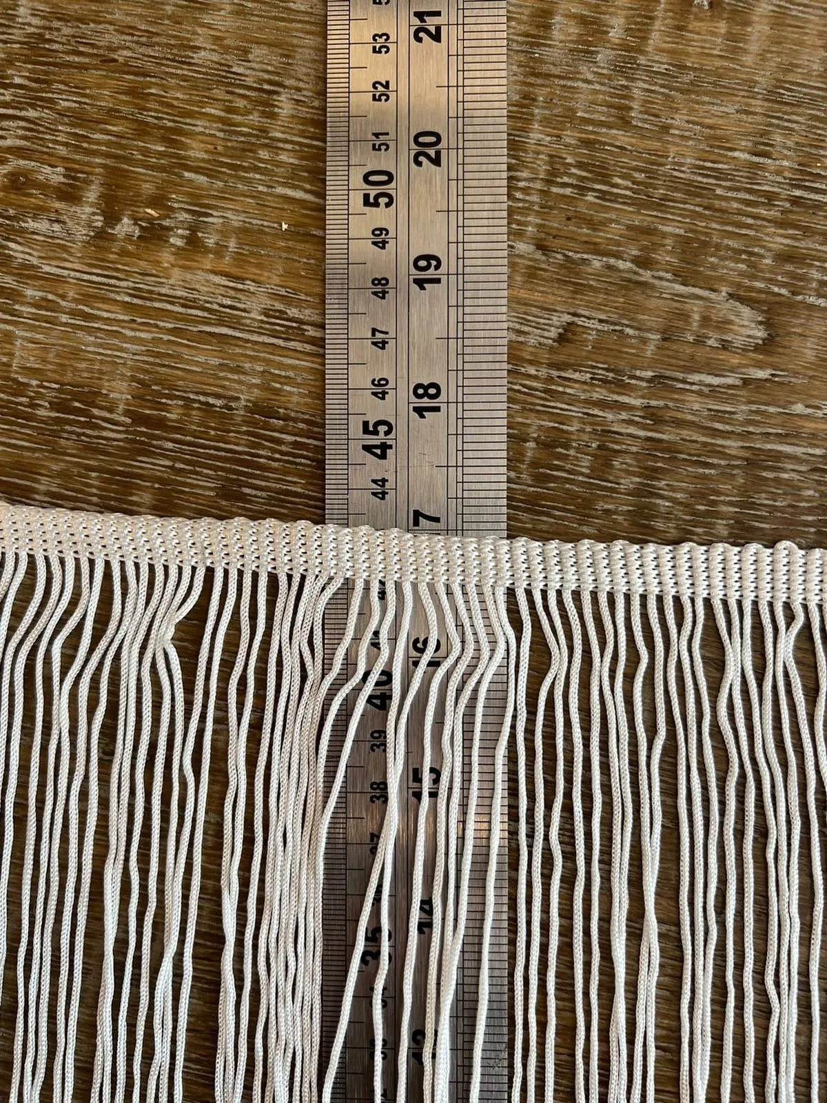 17” Wide Fringe Trim, 43cm Wide Fringe Trimming, Ivory, High Quality