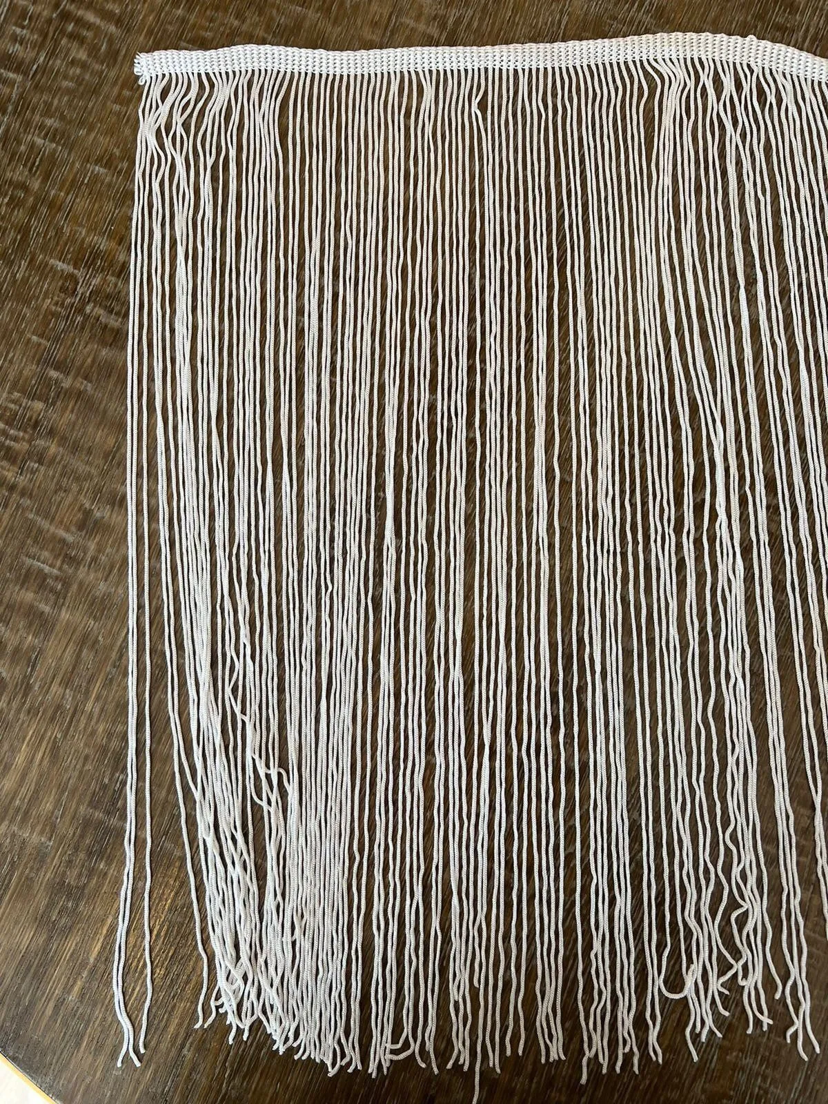 17” Wide Fringe Trim, 43cm Wide Fringe Trimming, Ivory, High Quality