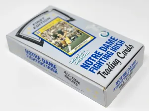 1990 Notre Dame Fighting Irish 1st Edition Trading Cards in Store Display Box - 36 Count Packs (288 Total Cards)