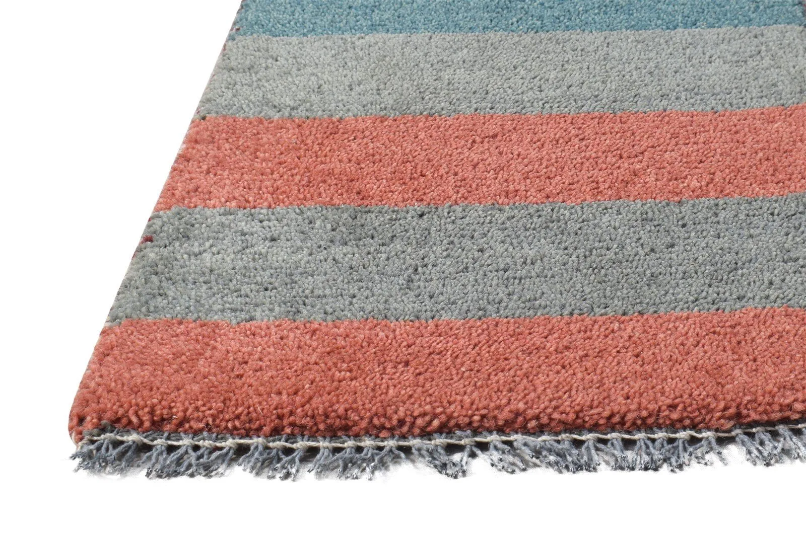 1X2 Rug Wool Multi Color Tribal Hand Knotted Gabbeh Southwestern Small Carpet