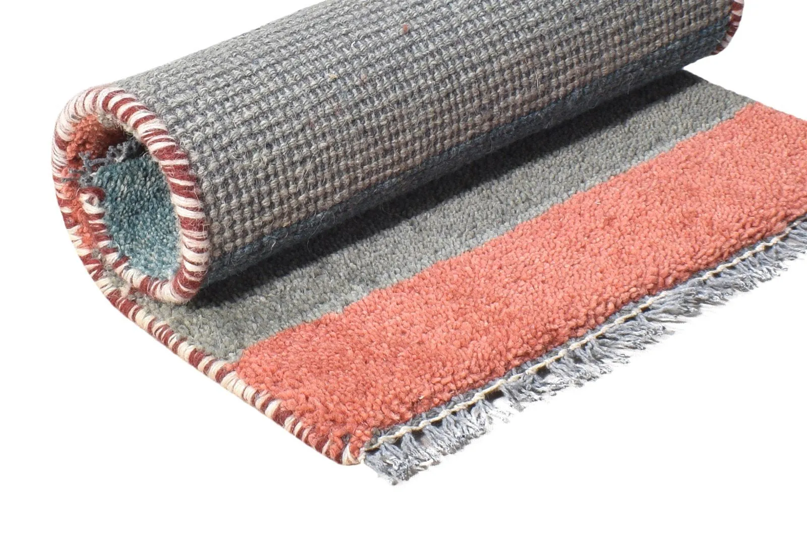 1X2 Rug Wool Multi Color Tribal Hand Knotted Gabbeh Southwestern Small Carpet