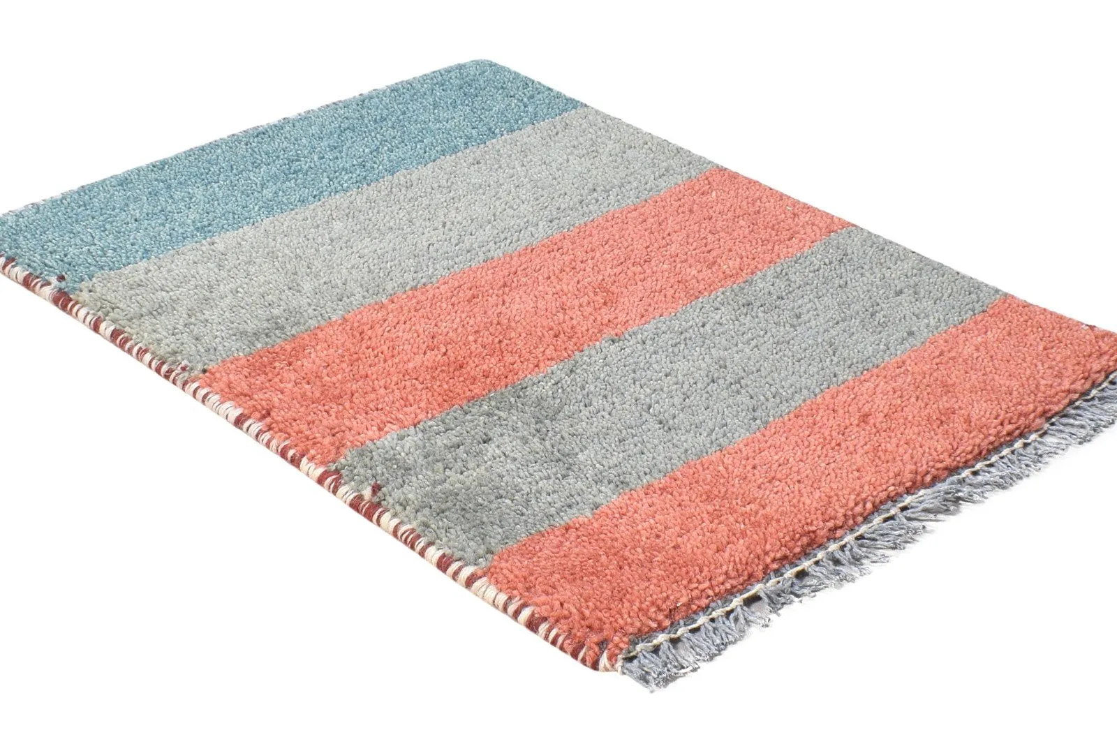 1X2 Rug Wool Multi Color Tribal Hand Knotted Gabbeh Southwestern Small Carpet