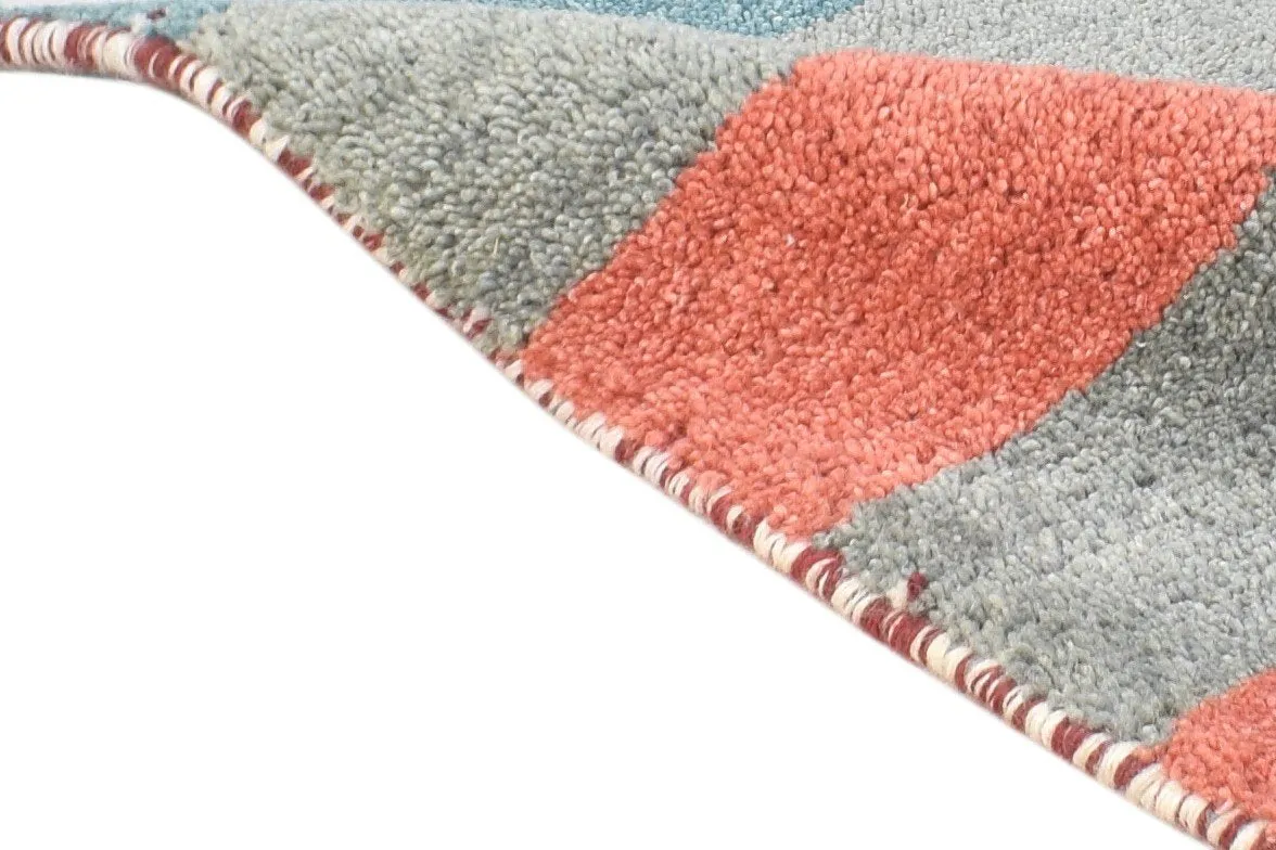 1X2 Rug Wool Multi Color Tribal Hand Knotted Gabbeh Southwestern Small Carpet