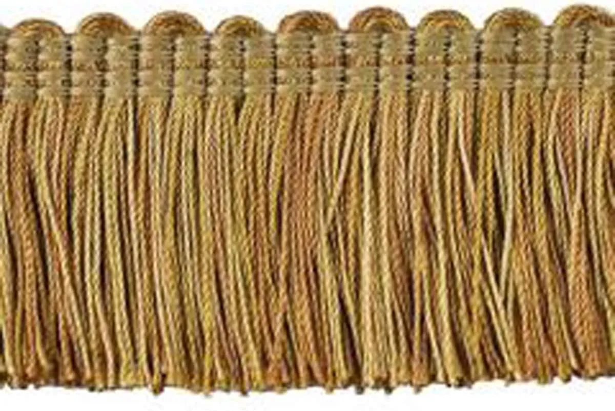 2 Inch Brush Fringe Trimming Home Décor - Mulberry Collection - Mocha