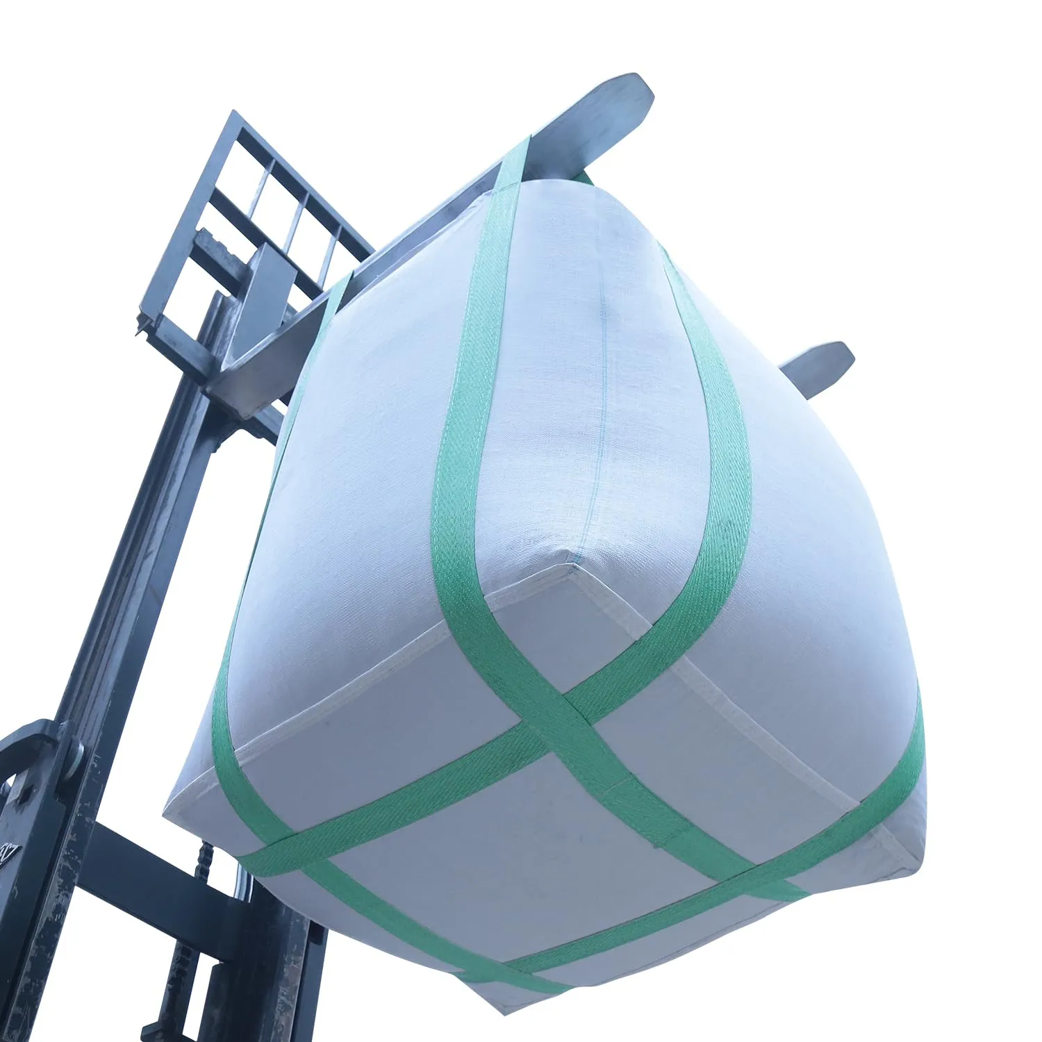 2 Pack FIBC Bulk Bag,Container Bags 2 Ton Bag,35"L x 35"W x 43"H, 4400 lbs SWL,Duffle Top Flat Bottom,Four Loop Fibc Big Bag,Heavy Duty Bulk Bag for Industry Agriculture Construction