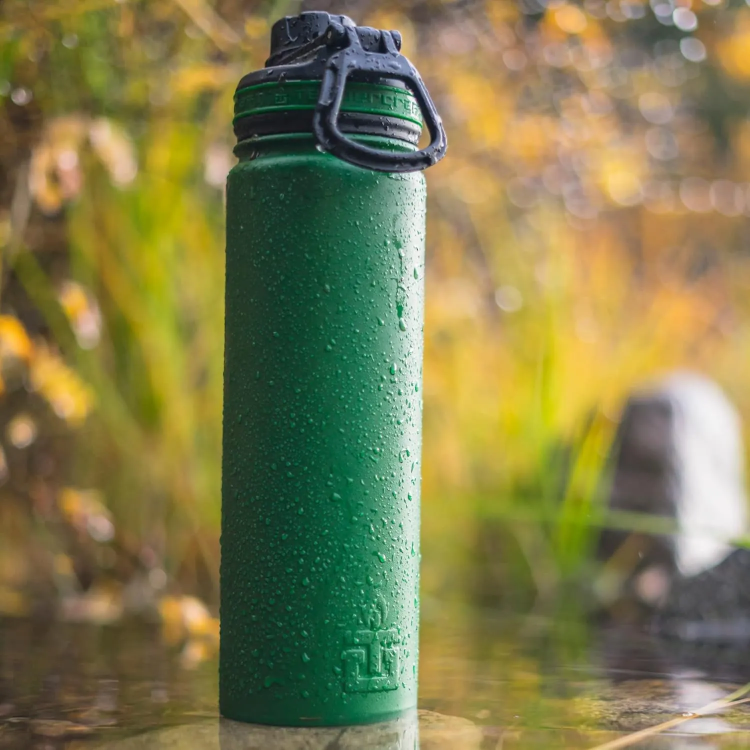 22 oz Vacuum Insulated Sport Bottle | Custom Laser Engraved Options | Stainless Steel, Double-Walled, Wide Mouth (Carolina - Blank)