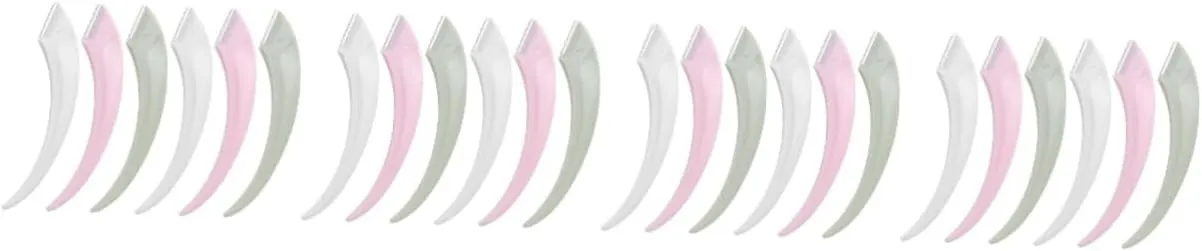 24pcs Eyebrow Portable Stainless Steel Facial Hair Remover for Women for Eyebrow Shaping and Grooming Travel-friendly and Lightweight Design