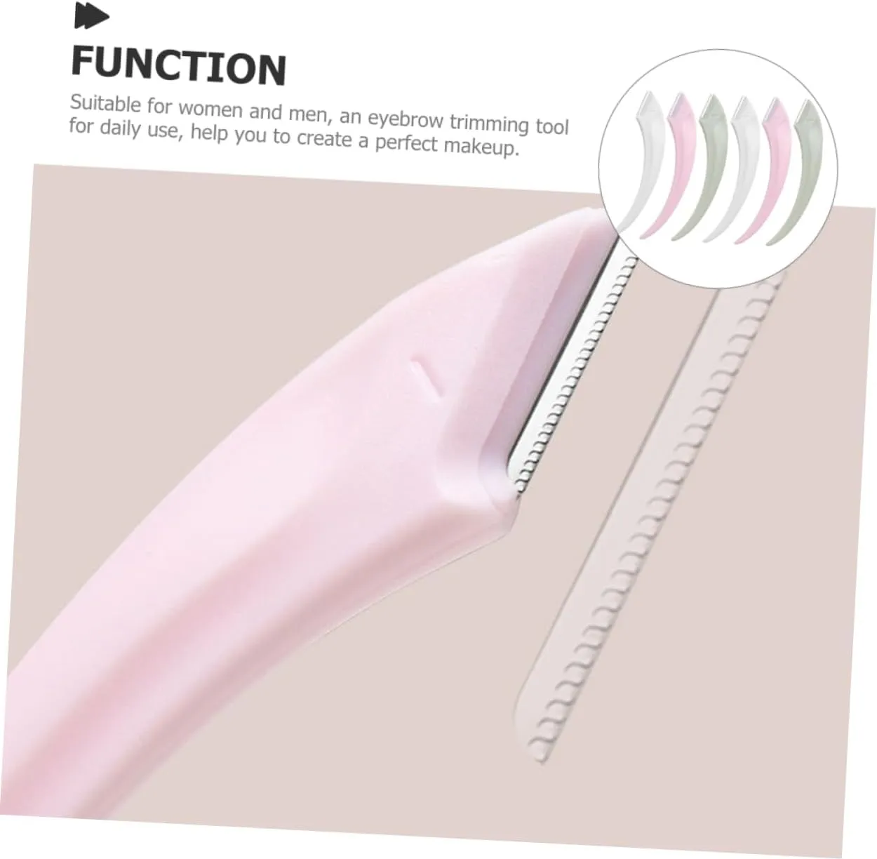 24pcs Eyebrow Portable Stainless Steel Facial Hair Remover for Women for Eyebrow Shaping and Grooming Travel-friendly and Lightweight Design