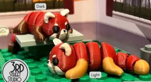 3-D Printed Red Panda Dark