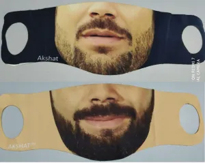 3D Face Mask for men - Combo of 2
