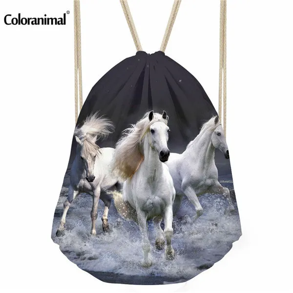 3D Horses Printed Bag