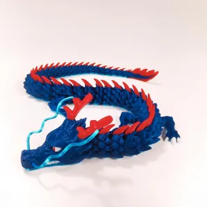 3D Printed Dragon, Articulated Dragon Fidget Toy Posable Flexible Dragon Toys for Car Decoration and Ornament Figures, 45cm