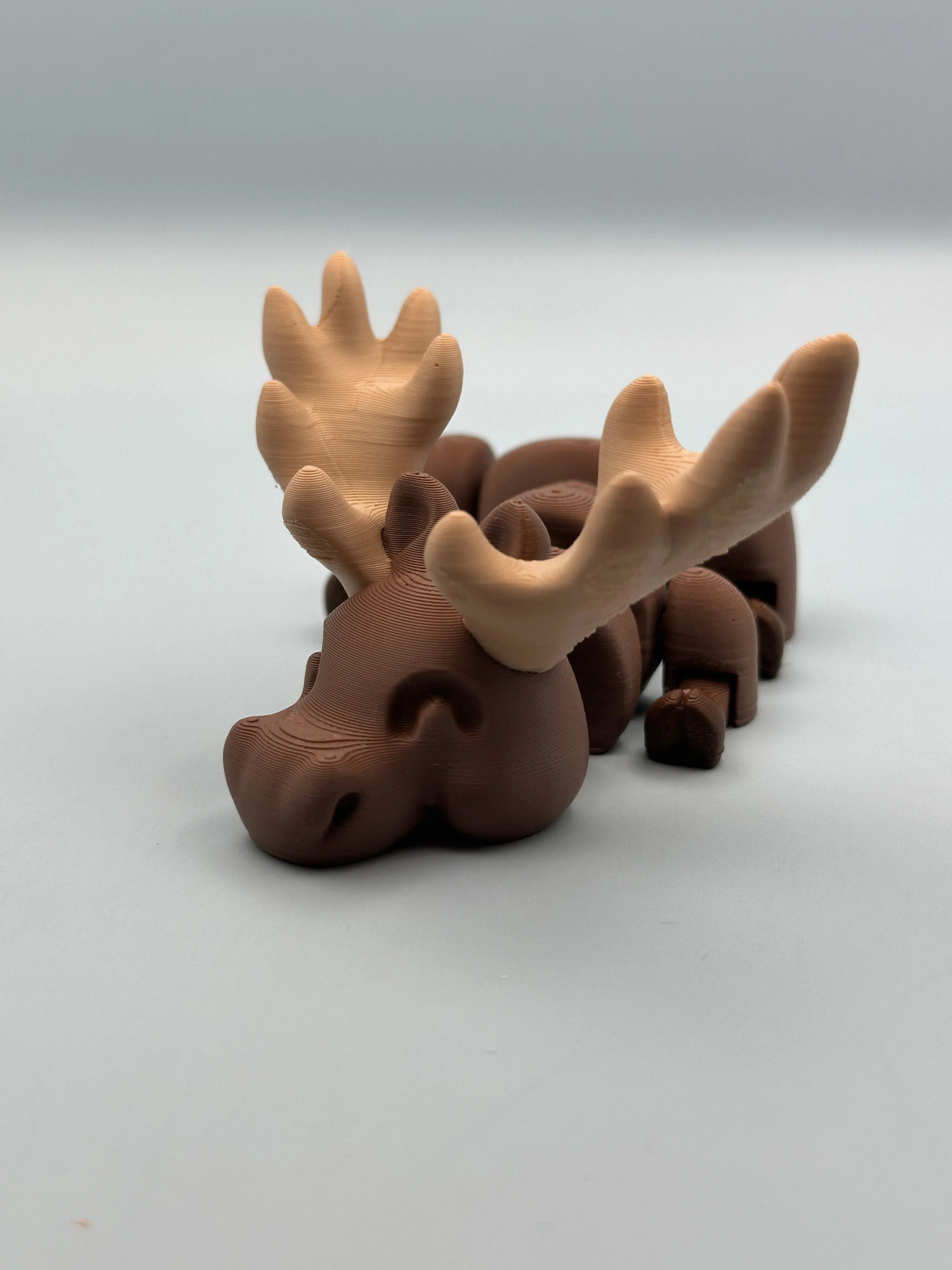 3D printed Moose figurine decor