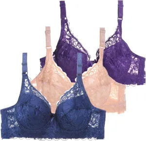 3PC Strapless Bra Shapewear Tummy Control Women's Push Up Padded Bra T-Shirt Strapless Bra for Large Breasts