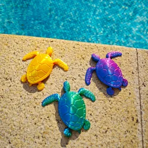 3PCS 3D Printed Turtle - 3D Printed Animals with Mini Lucky Turtles, Positive Emotional Motivational Gifts, Interesting Toys for Autism/ADHD Children's Day Gifts, Executive Desk Fidget Turtle Toys