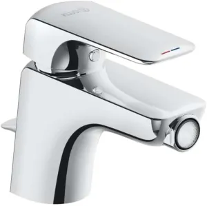 412160575 Ameo Basin Bidet Single-Lever Mixer Tap DN 15 Ceramic Cartridge with Hot Water Control and Lever: 6 L/min Water Flow At 3 Bar
