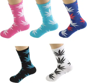 5 Pairs Printed Cotton Hight Socks