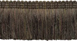 5 Yard Value Pack of Veranda Collection 3 inch Brush Fringe Trim/Mocha, Chocolate, Brown/Style#: 0300VB / Color: Chocolate - VNT27 (15 ft/4.6 M)
