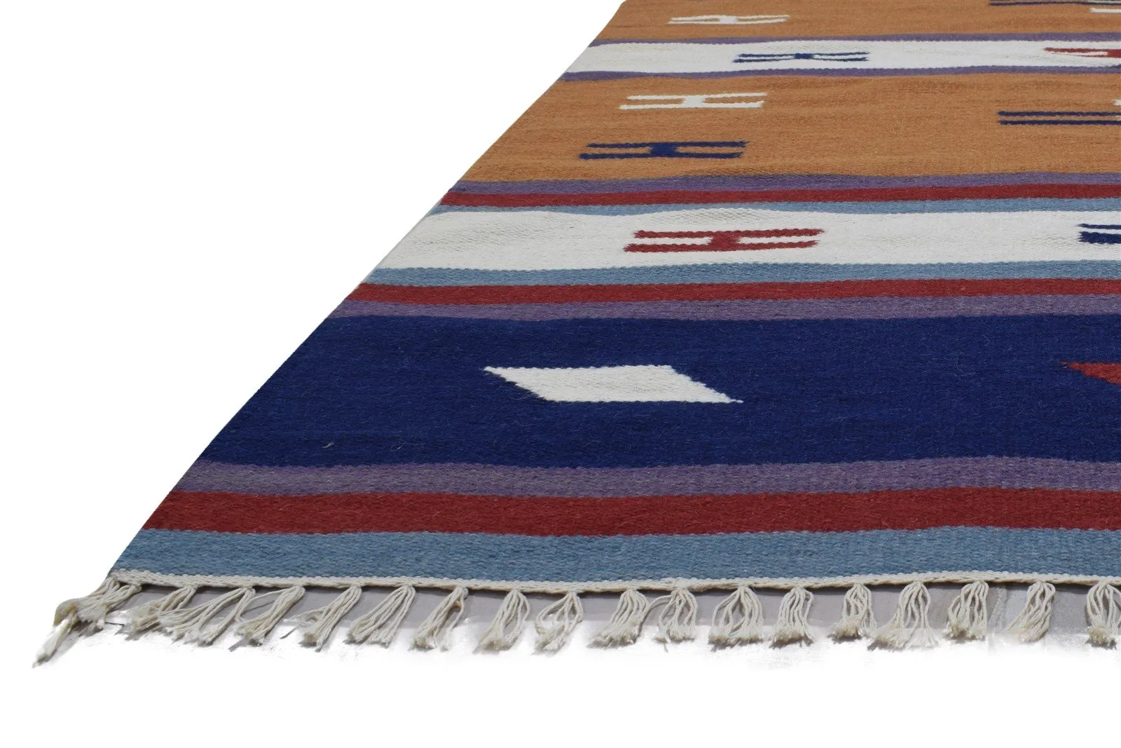 6' X 8' Rug Wool Multi Color Persian Dhurrie Oriental Tribal Room Size Carpet