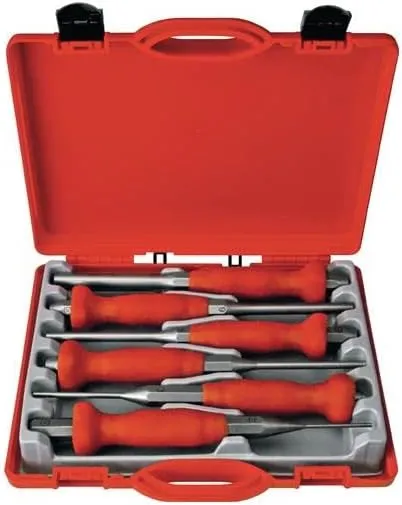 6635700000 Air Grip Pin Punch, Silver/Red, 300 x 200 mm, Set of 6 Pieces