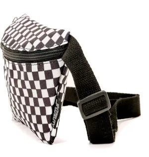 80s CHECKERED Fanny Pack Crossbody Bags for Women Festival Bag Small Cute Fanny Packs for Women Fashionable Concert Rave Accessories Fanny Pack for Men Womens Fashion Waist Hip Pack Slim Belt