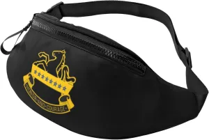 8th Cavalry Regiment Men's and women's fanny packs, teen fashion fanny packs for travel, running, hiking, Black