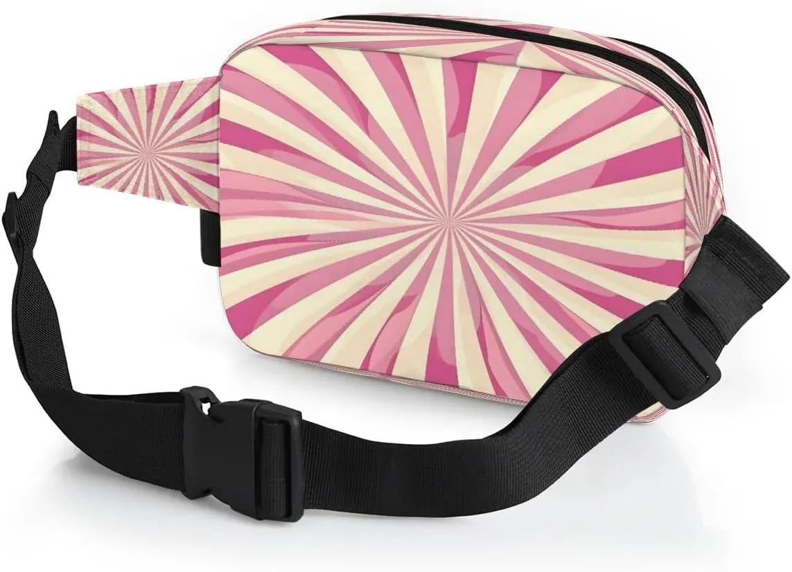 Abstraction Texture Cute Prints Fanny Packs for Women Men Waterproof Waist Bag with Adjustable Strap Belt Bag for Travel Running Hiking