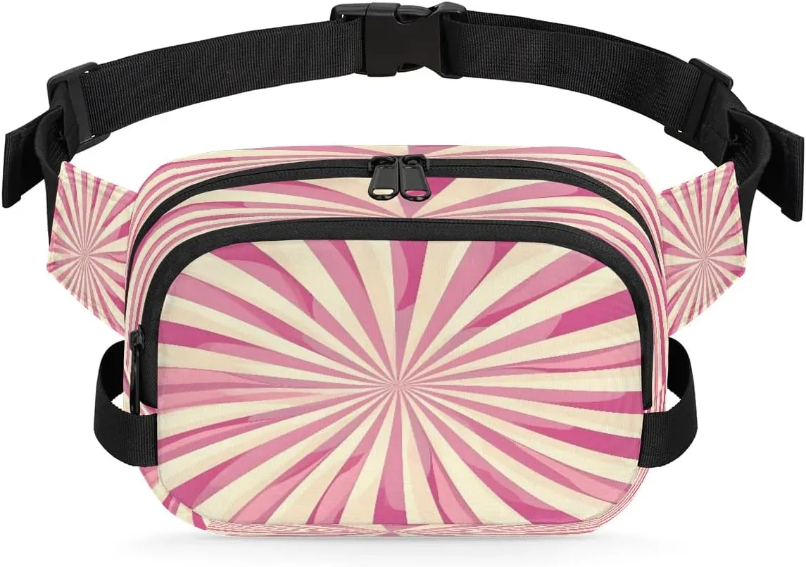 Abstraction Texture Cute Prints Fanny Packs for Women Men Waterproof Waist Bag with Adjustable Strap Belt Bag for Travel Running Hiking