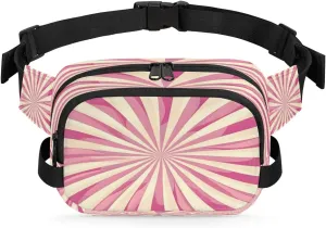 Abstraction Texture Cute Prints Fanny Packs for Women Men Waterproof Waist Bag with Adjustable Strap Belt Bag for Travel Running Hiking