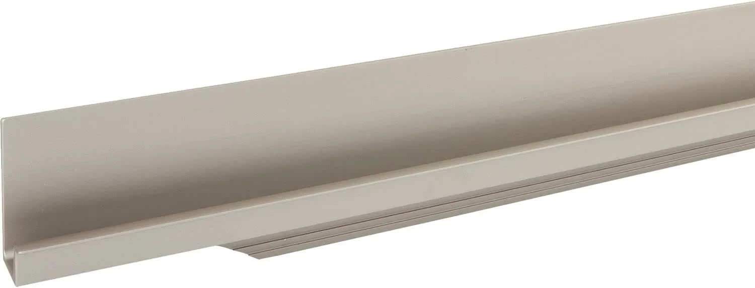 Accuride Schüco 100005582 Stainless Steel Effect Handle Strip Grande Cabinet Door Handle 1095 mm Profile Strip for Milling for Furniture Fronts Aluminium 1095 mm
