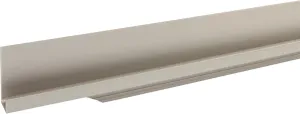 Accuride Schüco 100005582 Stainless Steel Effect Handle Strip Grande Cabinet Door Handle 1095 mm Profile Strip for Milling for Furniture Fronts Aluminium 1095 mm