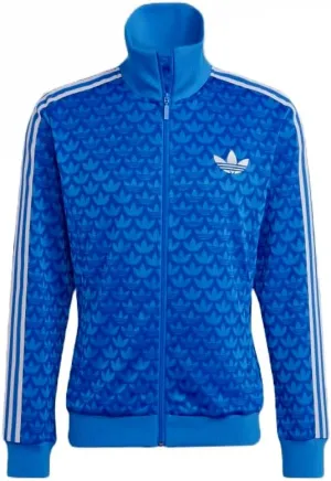 ADIDAS ORIGINALS MEN'S ADICOLOR 70S MONOGRAM TRACK TOP, LUCID BLUE, SMALL