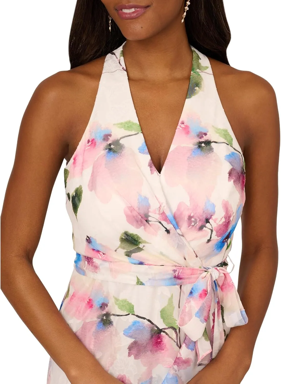 Adrianna Papell Women's Printed High-Low Dress