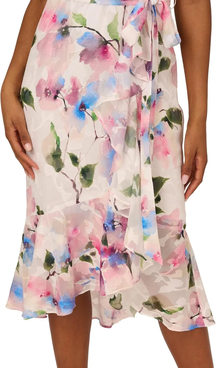 Adrianna Papell Women's Printed High-Low Dress