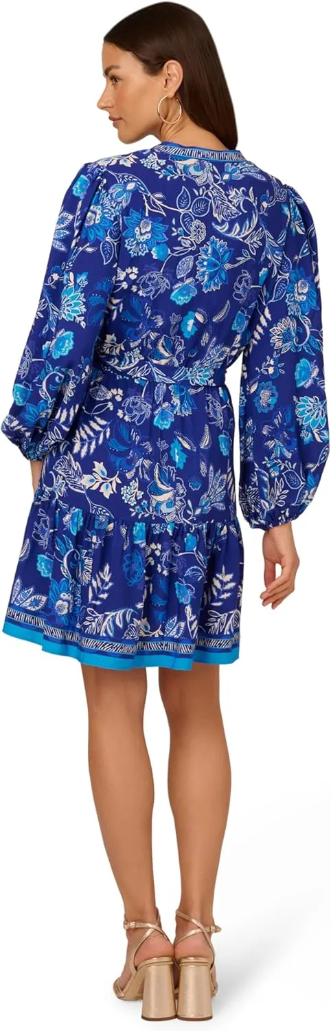 Adrianna Papell Women's Printed Short Dress