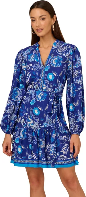 Adrianna Papell Women's Printed Short Dress