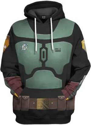 Adult Anakin Skywalker Tano Jawa Costume Halloween Cosplay 3D Printed Classic Battle Pullover Hoodie