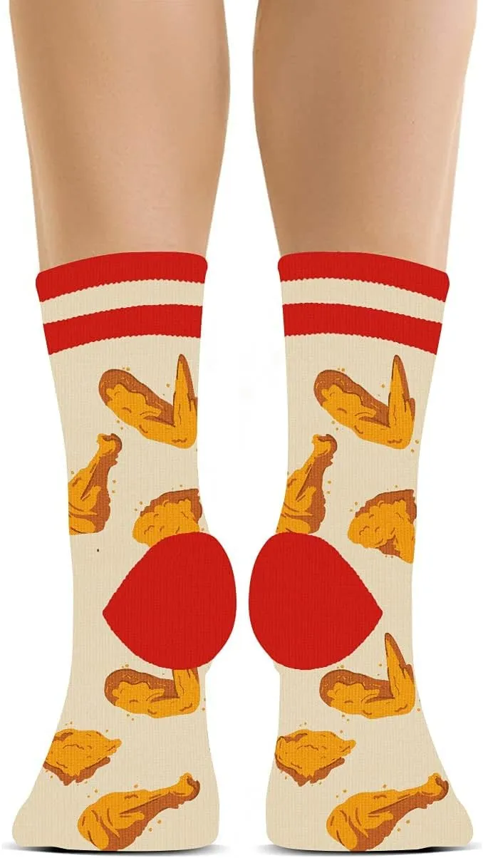 AGRIMONY Funny Socks for Men Women Teens-3D Printed Mens Fun Novelty Cute Dress Socks Food Socks Gifts