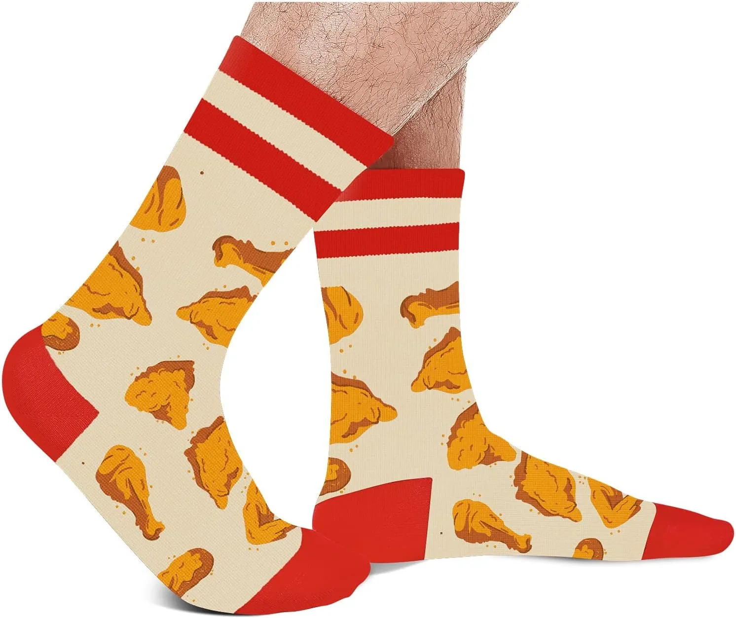 AGRIMONY Funny Socks for Men Women Teens-3D Printed Mens Fun Novelty Cute Dress Socks Food Socks Gifts