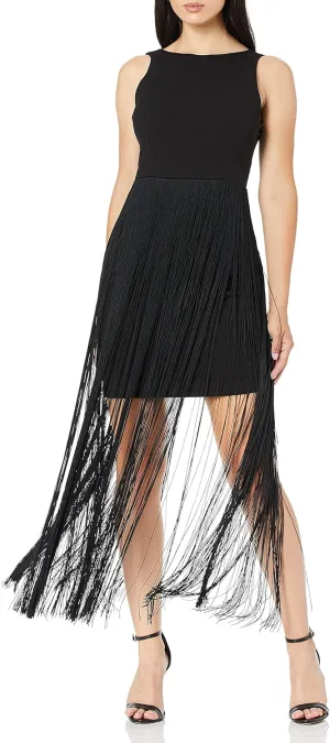 Aidan Mattox Women's Fringe Cocktail Dress