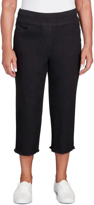 Alfred Dunner Women's Fringe Capri Pant