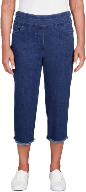 Alfred Dunner Women's Fringe Capri Pant
